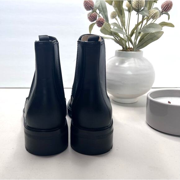 Everlane The Modern Utility Chelsea Boot Leather Block Heel Black Women 7.5 NWOB - Picture 2 of 10